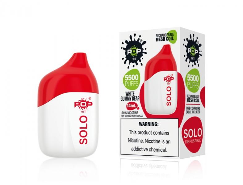 Vaporizador Desechable POP HIT SOLO 5500 Puff