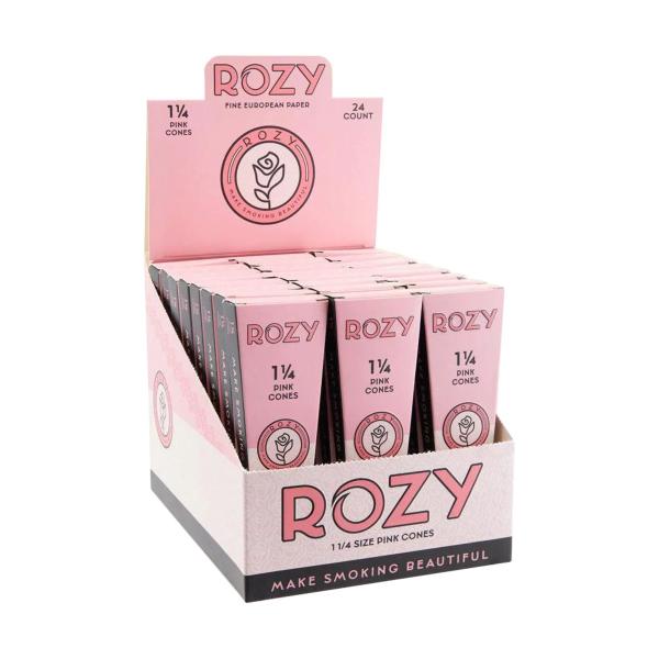 Conos Rozy Pink Preenrolados 6Pcs / 1 1/4