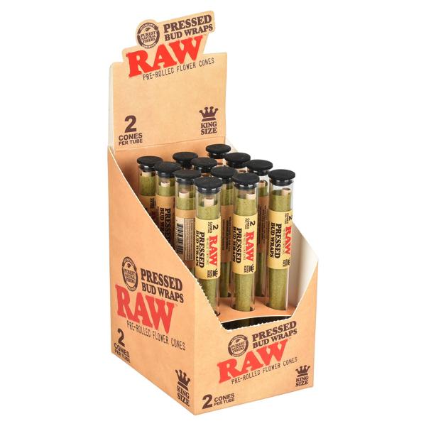 Cono RAW Preenrollados Bud Wrap / King Size (2 Conos)