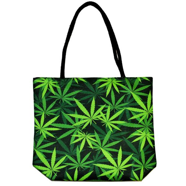 Bolso Green Leaves 16&quot;x15&quot;X5&quot;