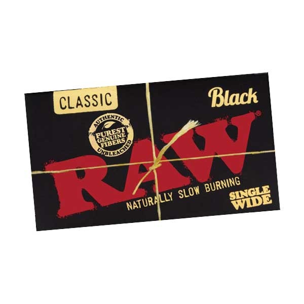 Boleta RAW Sigle Wide Classic Black (100 Papers)