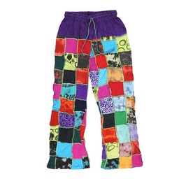 [VES0342] ThreadHeads Rainbow Patchwork Pants / 35&quot;