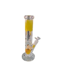 [BON0260] Bong de Vidrio Pulsar Tubo Recto Bee Panal / 12&quot;